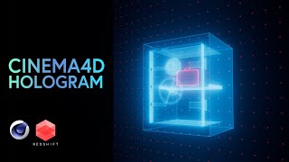 Cinema 4D and Redshift  Hologram Material (Breakdown)