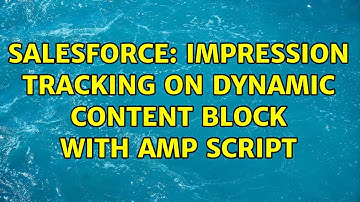 Salesforce: Impression tracking on dynamic content block with amp script