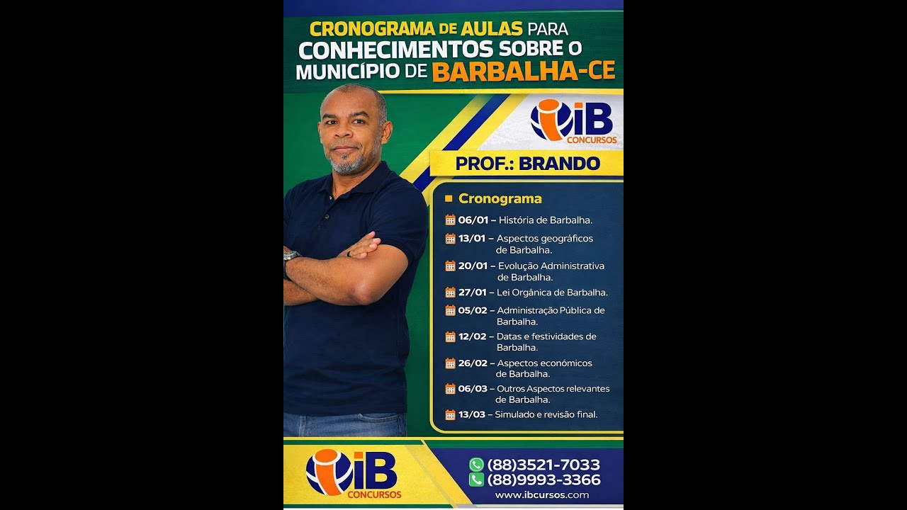 CONCURSO BARBALHA- CE || AULÃO DE CONHECIMENTOS GERAIS (CONSULPAM)