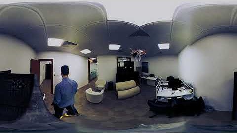 ghost in office 360 CGI video animation VFX for vr headset