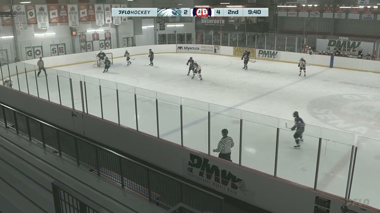 Hawkesbury Hawks (CCHL) - Dylan Michelow 41 saves vs Ottawa Jr Senators.
