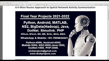 A K Main Routes Approach to Spatial Network Activity Summarization