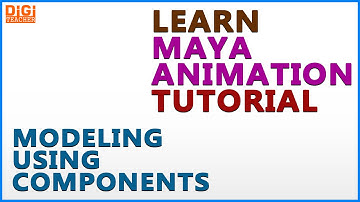 Learn Maya Tutorial || Modeling Using Components In Maya (English) || Digi Teacher