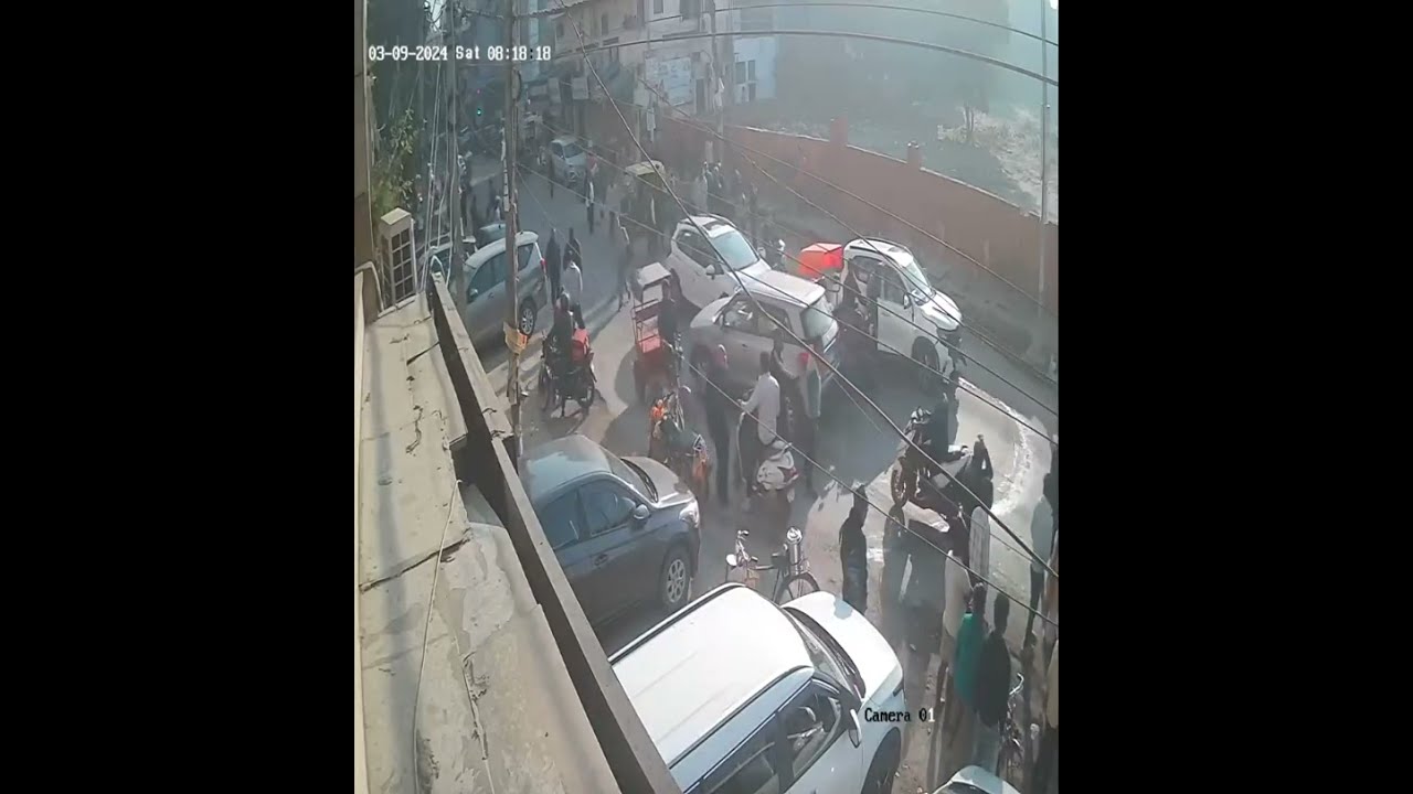 Car accident in Model Town Area 