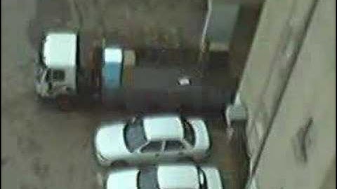 Truck unloading, timelapse