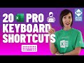 Excel Keyboard Shortcuts used by Pros