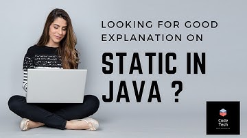 static methods in java | static variables, methods ,blocks and nested class#codetechgyan #javabasics