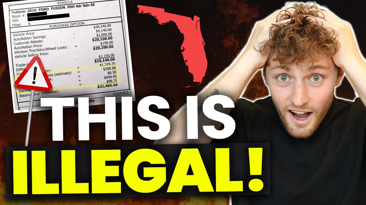 Customers Sue Florida Car Dealers Over ILLEGAL Fees (& WIN) YouTube
