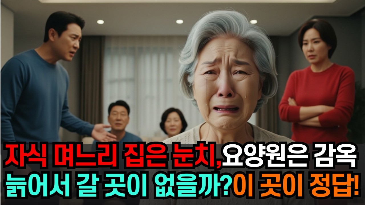 자식 며느리 집은 눈치, 요양원은 감옥, 늙어서 갈곳이 있을까? 이 곳이 정답!