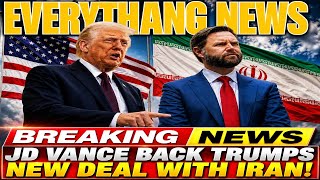 #trump makes deal with#iran#jdvance backs the deal! give press briefing to explain how they did it 📱