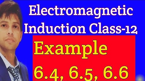 Electromagnetic Induction Class-12| Examples 6.4, 6.5, 6.6| Class12 Phyiscs