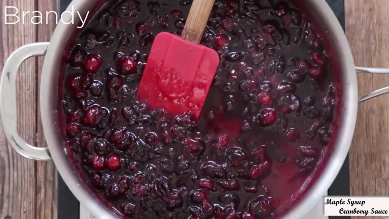 Delicious maple syrup cranberry sauce recipe YouTube
