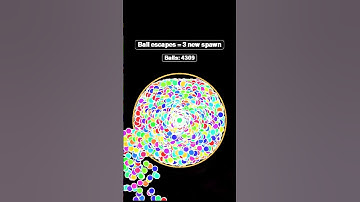 How many balls can we get ? #simulation #satisfying  #adhd  #relaxing  #physics  #asmr