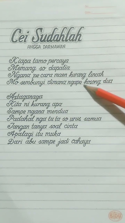 Download lagu Lirik lagu 'CEI SUDAHLAH'||Angga Darmawan #liriklagu #lyrics #remix #music