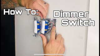 how to install a dimmer light switch | replace a light switch, works with led lights