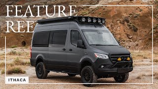 Feature Reel: Ithaca | 144 Sprinter Van Conversion 4X4 | Large Gear Garage & Seats 4!