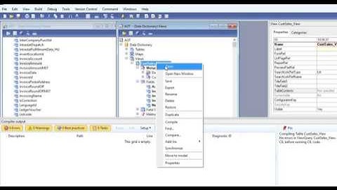 16 Create a Query view using inner and outer join in Ax 2012