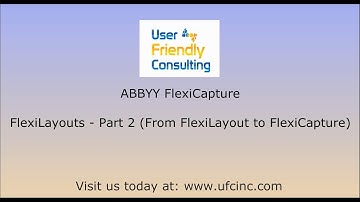 ABBYY FlexiCapture -  FlexiLayout Part 2 (Going from FlexiLayout to FlexiCapture)