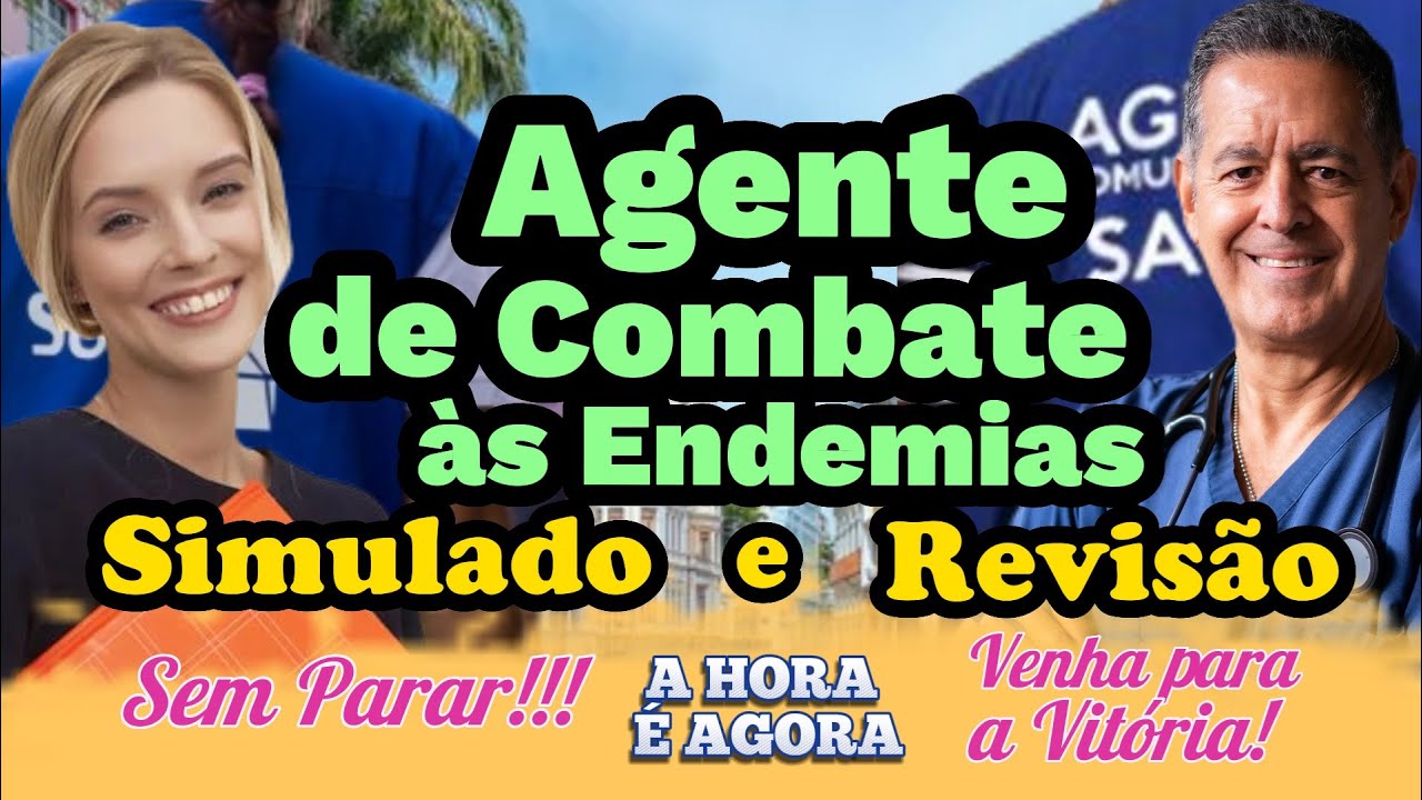 Agente de Endemias | Simulado e Revisão | Baixe a Apostila  e Mapas | ACE  2024 | Questões e Dicas