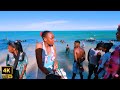 Pirates beach mombasa  life in africa silent walking tour 4k  60fps