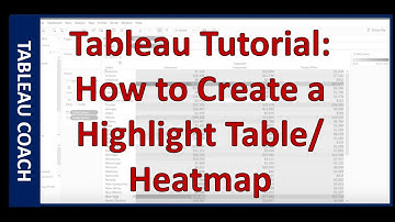 How to Create a Highlight Table
