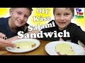 Käse Salami Sandwich Ash und Max Spezial DIY Sandwich selber machen Food Video Kinderkanal