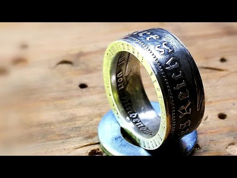 Video: Wie man aus einer Münze einen Ring macht. Münzring selber machen
