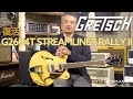 Напівакустична гітара GRETSCH G2604T STREAMLINER RALLY II CENTER BLOCK DOUBLE-CUT WITH BIGSBY RALLY GREEN SATIN