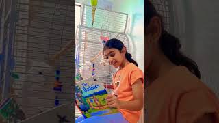Summer Reading challenge with my bird's #learning#fun#summervideo #viralshort #activity #motivation