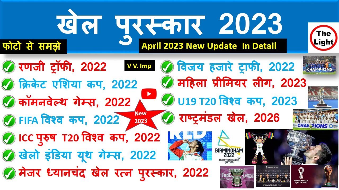 खेल पुरस्कार 2023 | Important Sports Award | Khel Puraskar Current ...