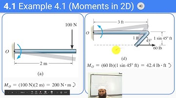 Lecture # 11 Basic Engineering Mechanics (Moments in 2D and 3D)