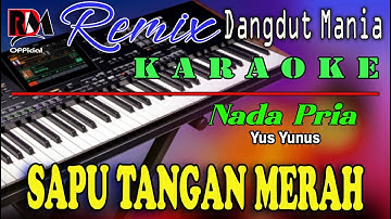 Sapu Tangan Merah - Yus Yunus Karaoke (Nada Pria) Dj Mix Dut Orgen Tunggal