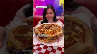 if you cant decide between pizza and a burger, we have the spot for you. #pizzaburger #sneakie