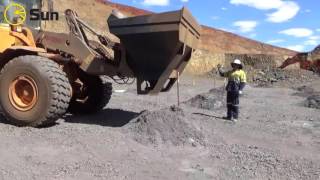 Magnetite Iron Ore blasting, FMG Iron ore mine Pilbara, WA