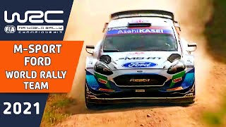 World Rally Team Action 2021 - M-Sport Ford WRT with the Ford Fiesta WRC Rally Car