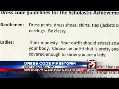 Students calling event dress code guidelines sexist - YouTube