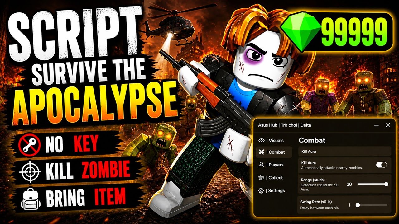 Cách Hack Survive The Apocalypse Script Sống Sót Qua Ngày Tận Thế No ...