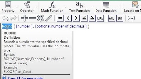 How to use the Round function on GIS data labels in Civil 3D.