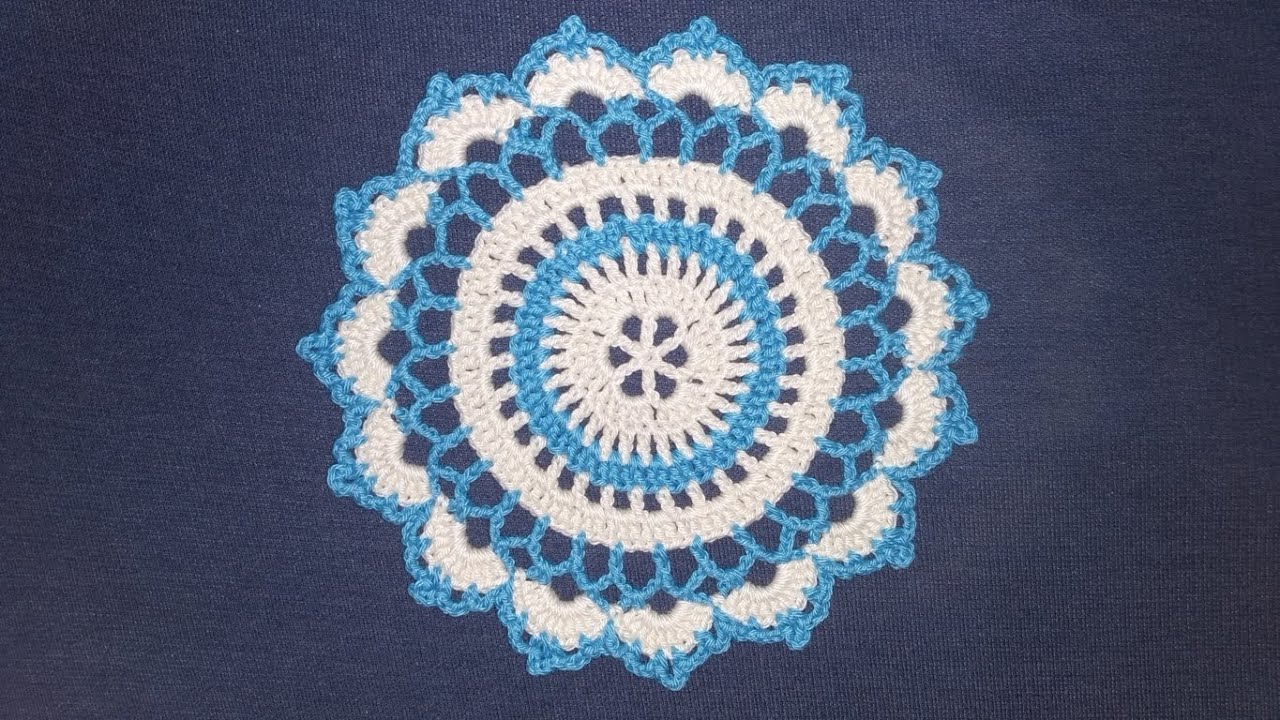 Centrino Uncinetto Facile Tutorial 💐 Doily Crochet - Centro de Mesa Crochet