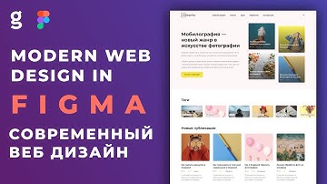 Modern Web Design in Figma | Speed Art