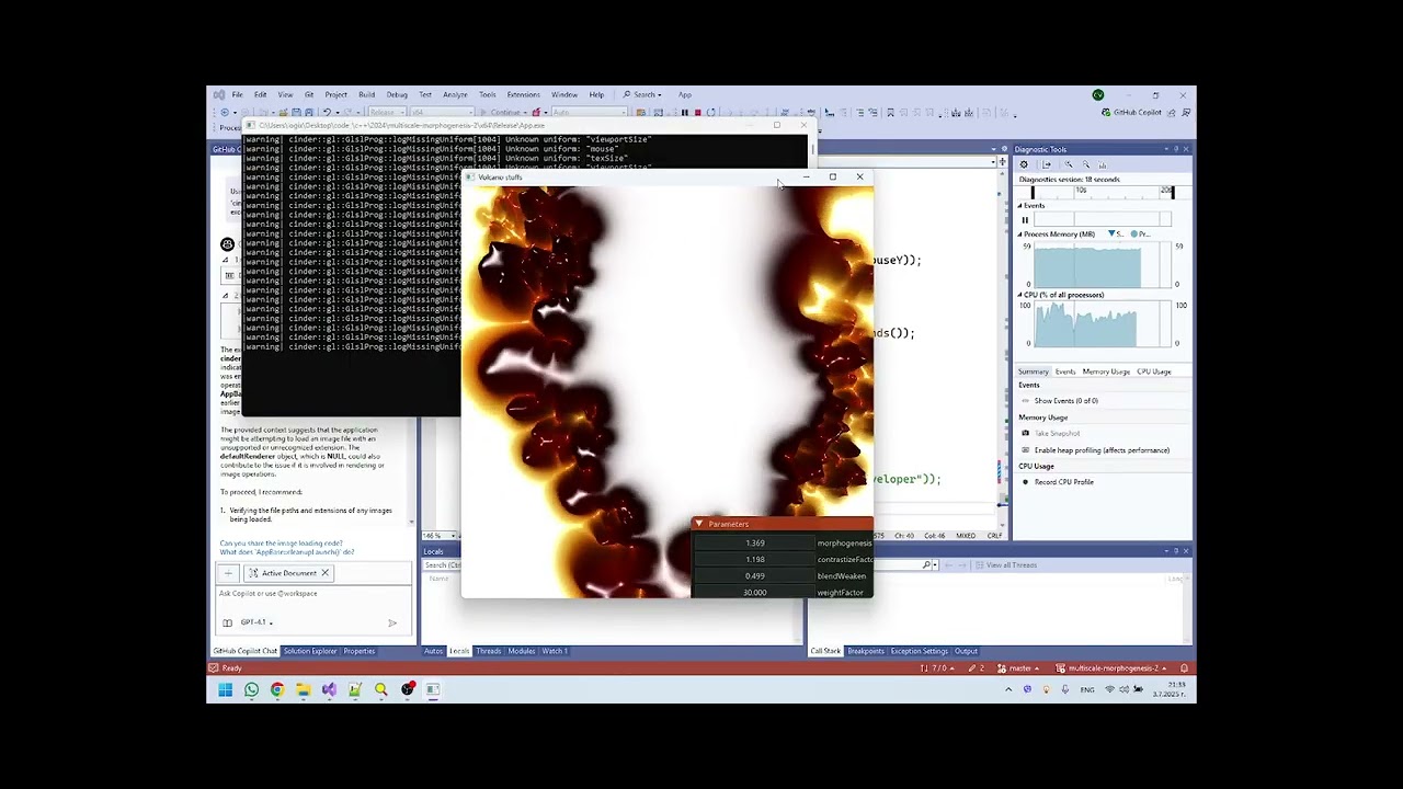 Realtime multiscale fractal-like curvature growth VIP [Creative coding ...