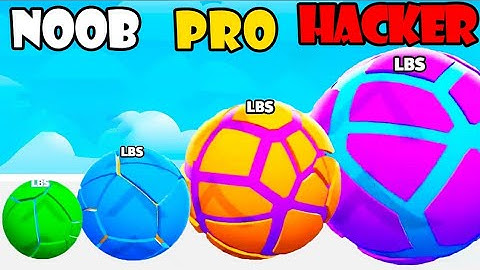 NOOB vs PRO vs HACKER in Overweight Balls Part 2 | Gameplay Satisfying (Android,iOS)