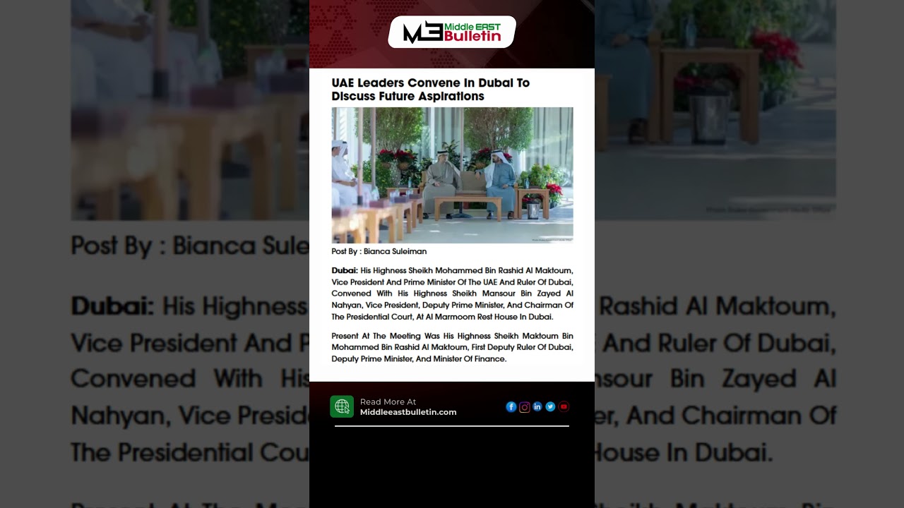 UAE Leaders Review Strategic Development Plans in Dubai | 2026 Vision & Growth