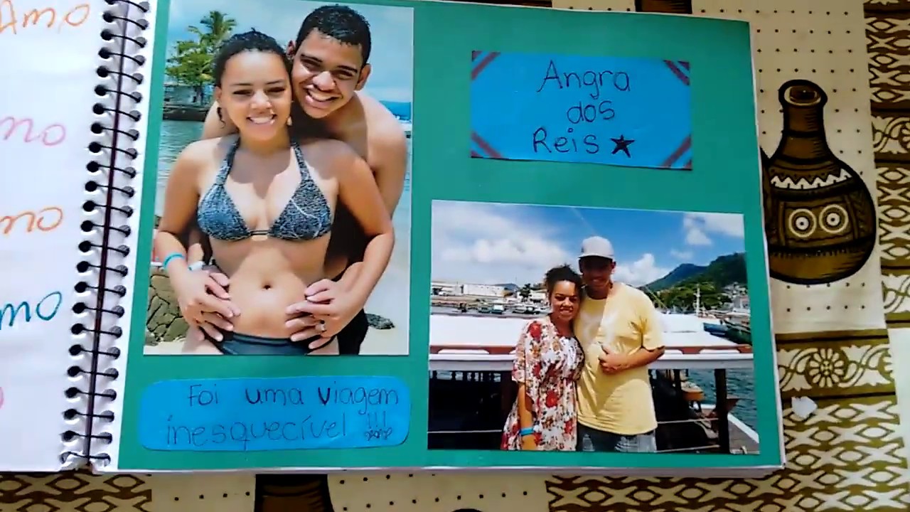 Presente de 2 anos de namoro (scrapbook)