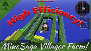 [MineSaga] HIGH Efficiency Villager Drop Farm!