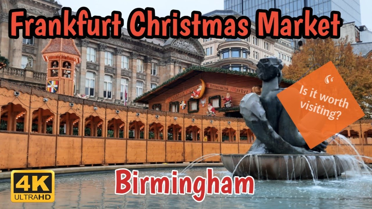 Birmingham Frankfurt Christmas Market 2023 | Opening Day 4K