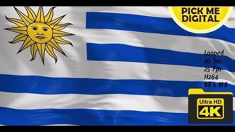 Uruguay Flag 4K | Motion Graphics - Videohive template