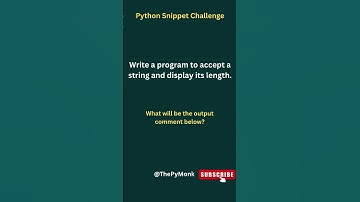 Python Snippet Challenge|#programming #coding #pythontutorial #education #python #ThePyMonk