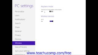 Windows 8 Tutorial Wireless Options Microsoft Training Lesson 3.10