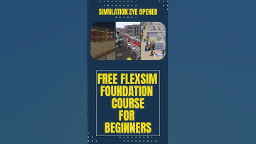 Free FlexSim Foundation course for Beginners #flexsim #agv #warehouse#flexsimtutorial #tutorials